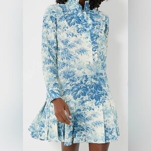 Tuckernuck Blue and White Long Sleeve Dress